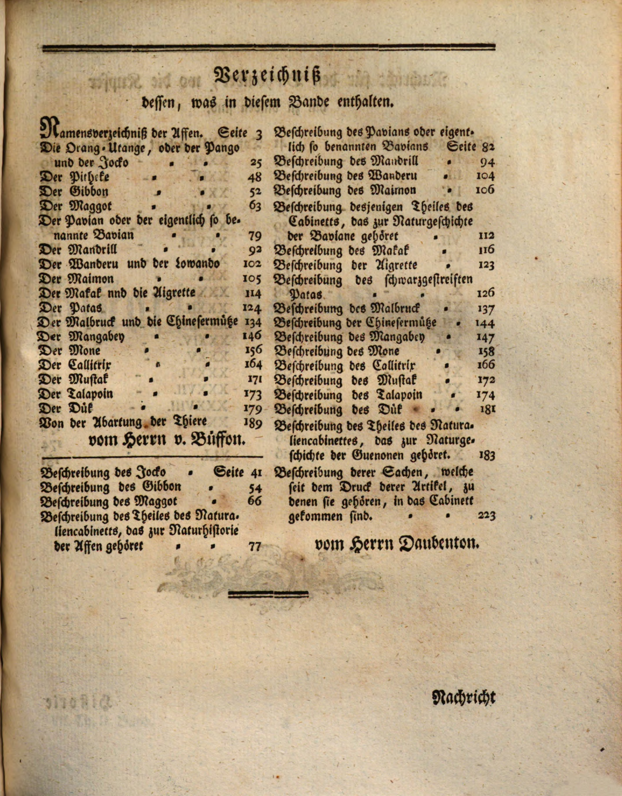 Buffon Allgemeine Historie Der Natur Nach Allen Ihren Besonderen Theilen Abgehandelt 1772
